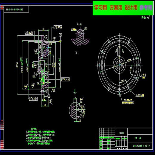 潜水排污泵CAD图纸 机械设计CAD图纸DWG图纸2D图纸缩略图