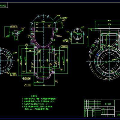潜水排污泵CAD图纸 机械设计CAD图纸DWG图纸2D图纸缩略图