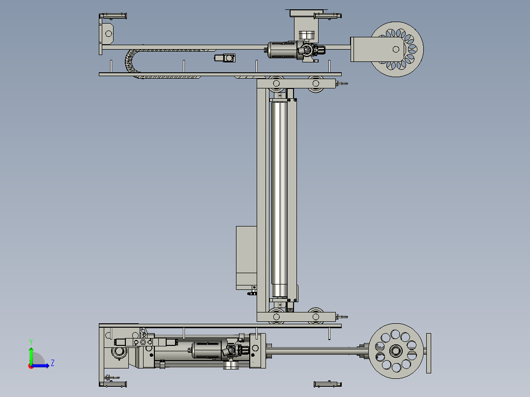 压力循环机左视图