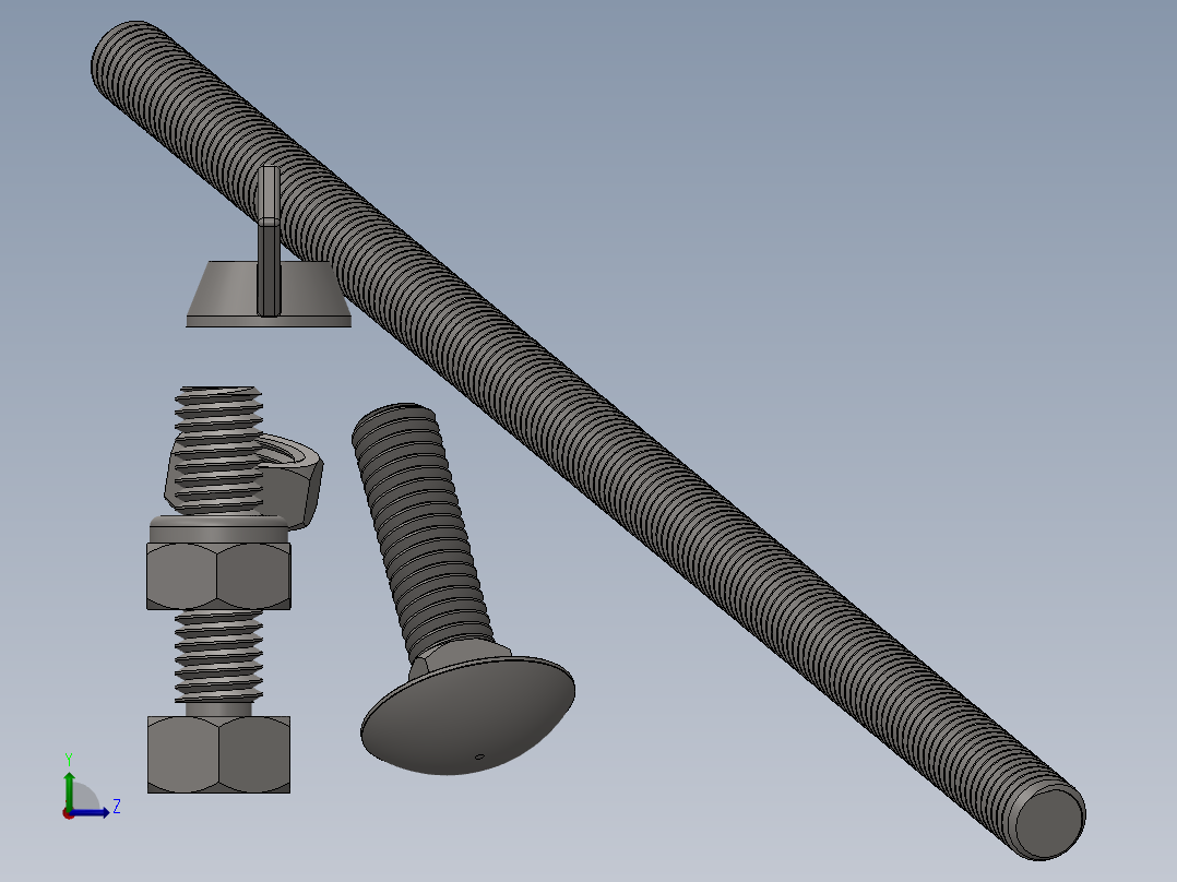m8-螺栓螺母.4左视图