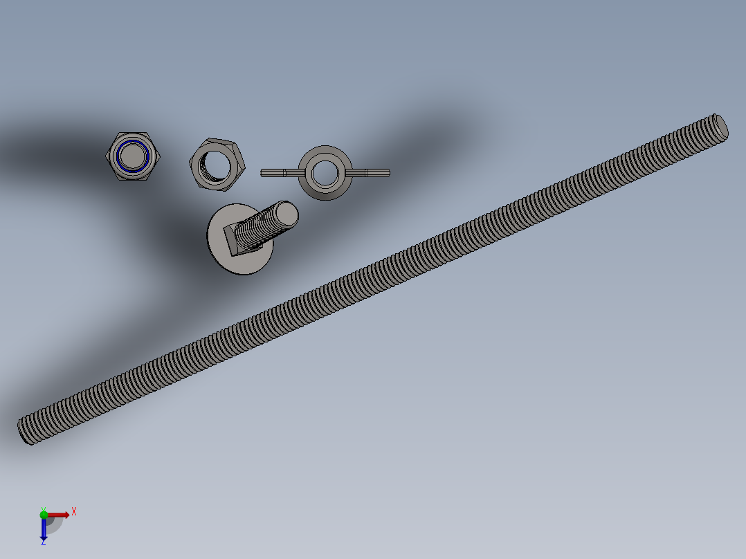 m8-螺栓螺母.4俯视图