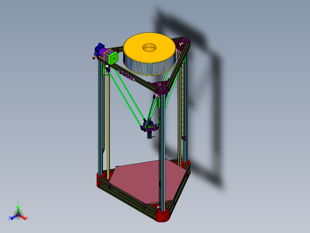 大型FDM定做delta并联臂整机