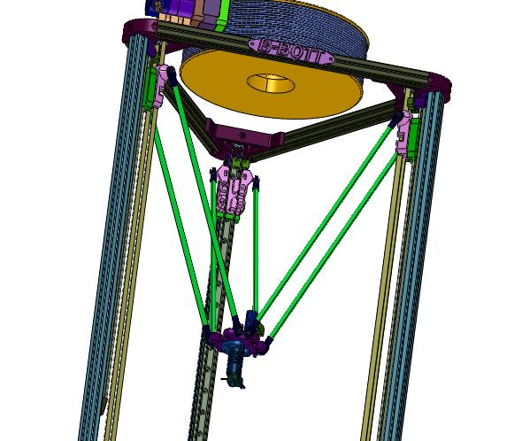 大型FDM定做delta并联臂整机