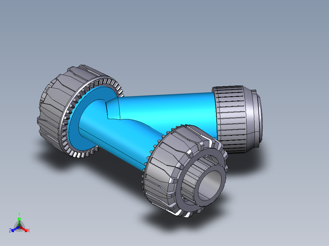 6RVUFT PVC-U透明。BSP螺纹过滤器沙女会结束正等轴测图