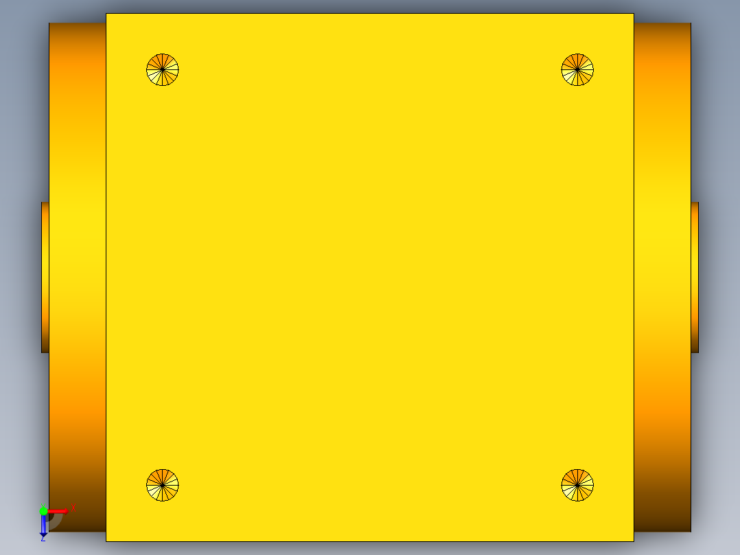 换向器28PW140双孔 PGH115-L2 22-110-145-M8.stp俯视图