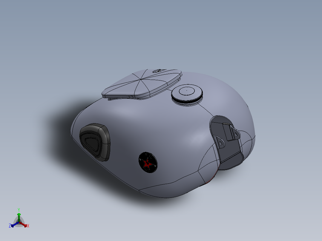 油箱正等轴测图