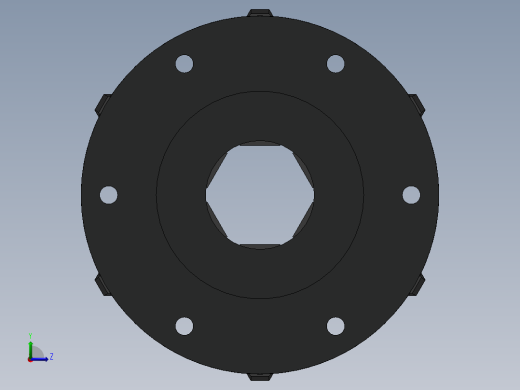 六爪卡盘左视缩略图