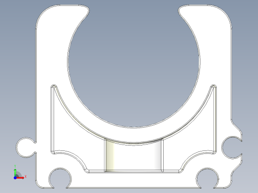 32mm白色PVC管夹前视缩略图