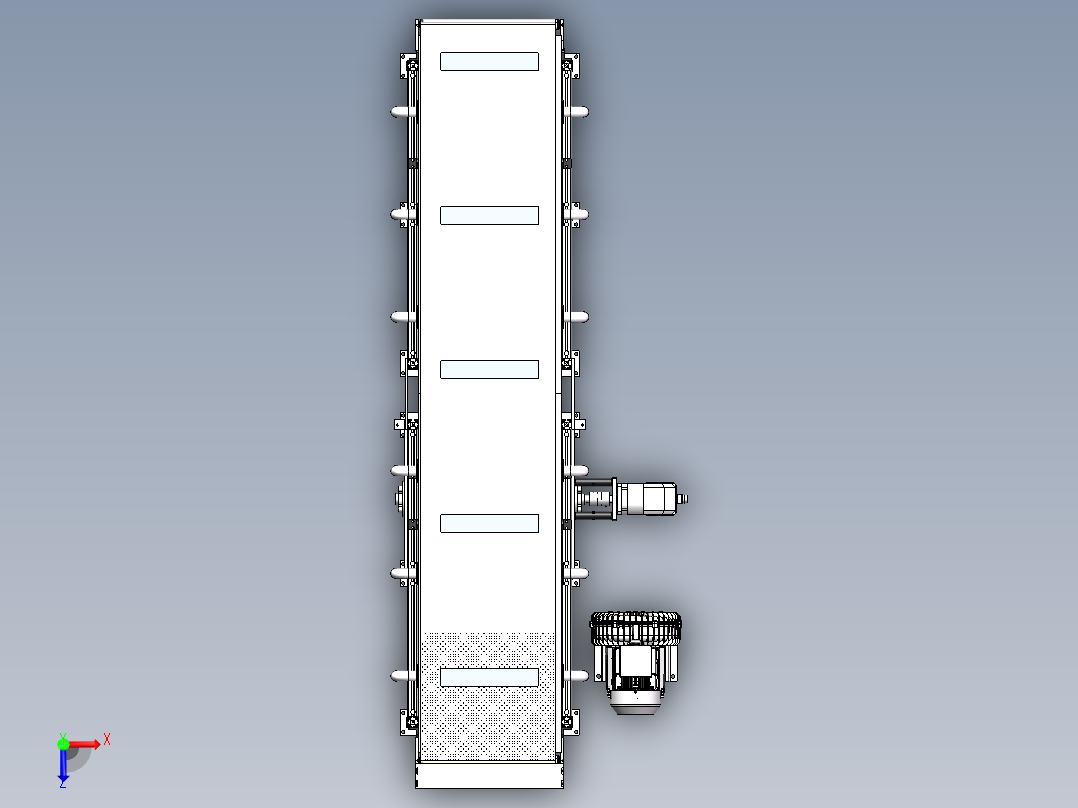 真空输送线俯视图