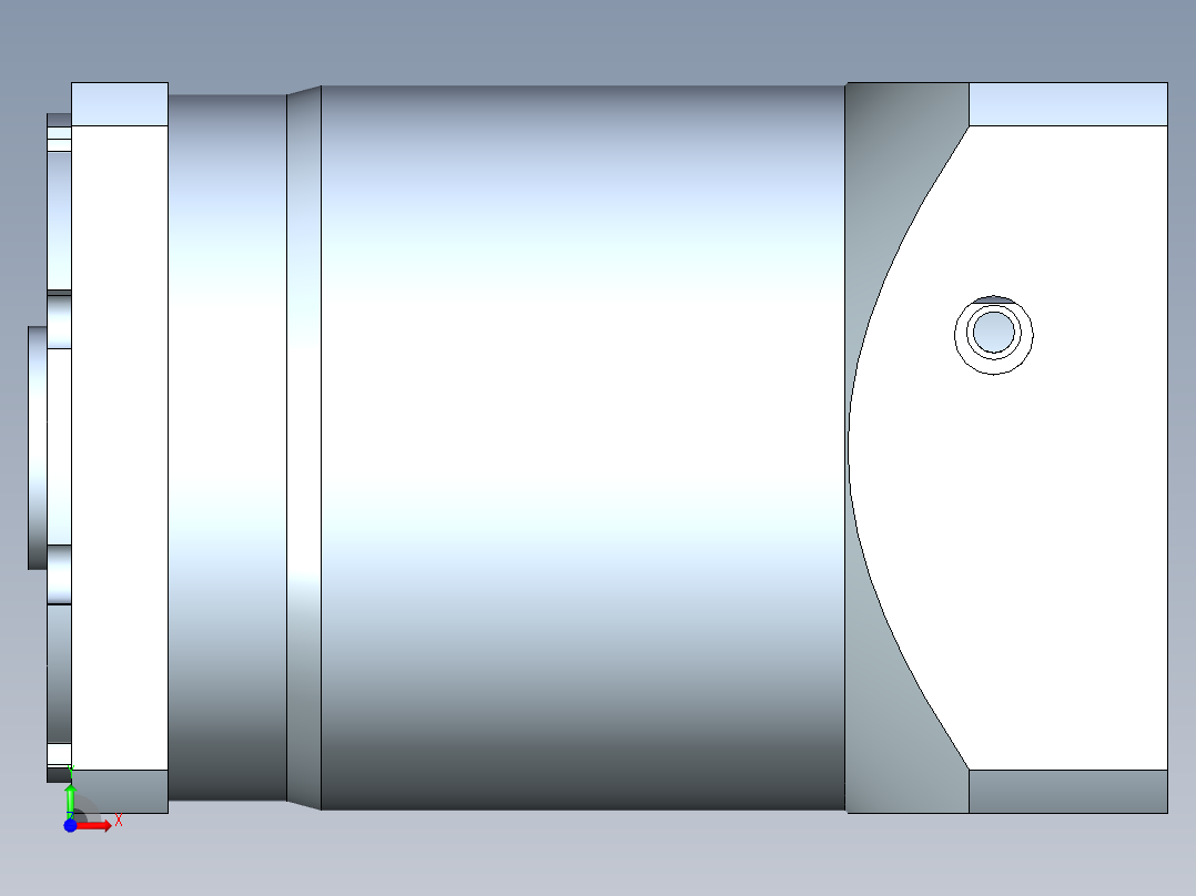 直齿孔PLF120-L2 -LC 24-110-145-M8.stp前视图