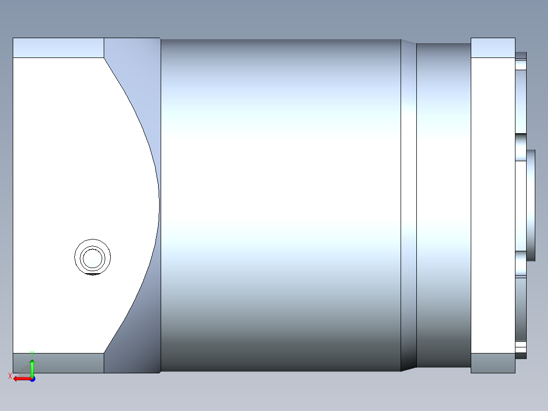 直齿孔PLF120-L2 -LC 24-110-145-M8.stp后视图