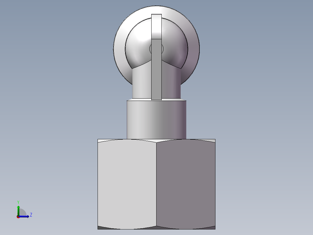 螺纹弯通APLF6-G02（2分6厘内螺纹）左视图