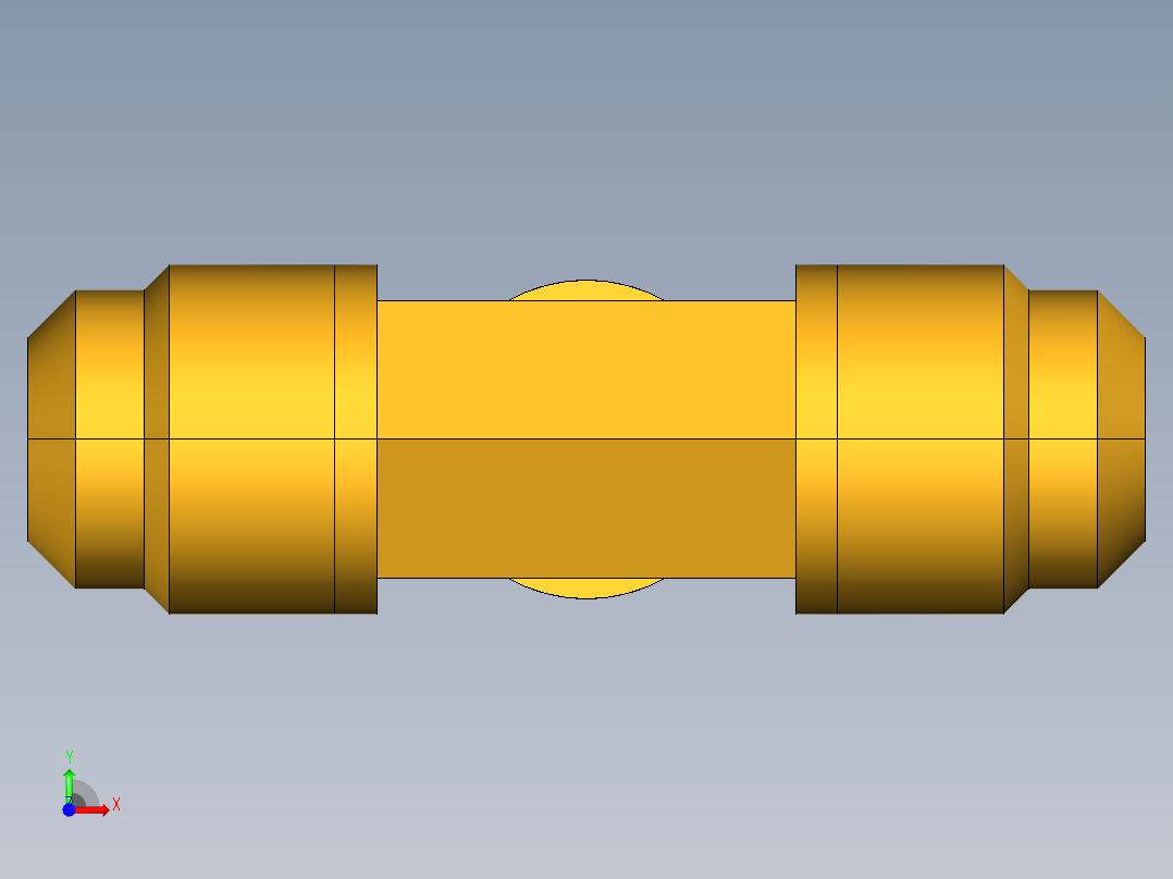 扩口式工业通用硬管接头Male Branch Tee 145F-8-6前视图