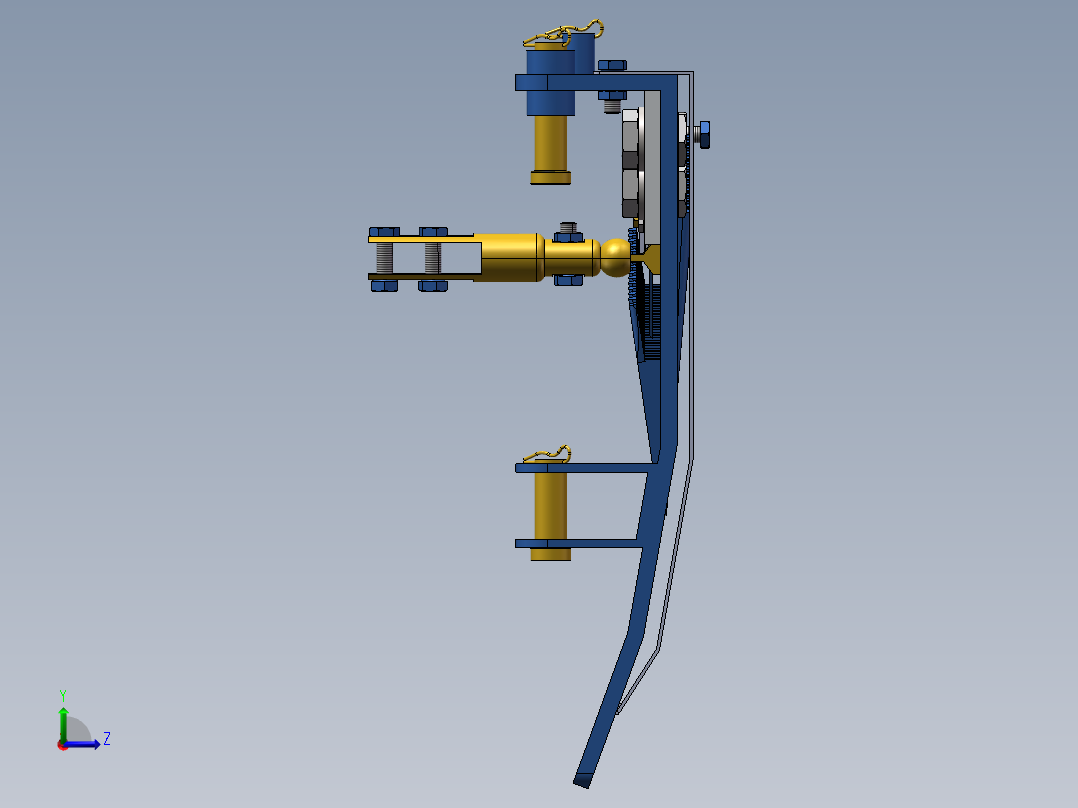 往复切割刀左视图