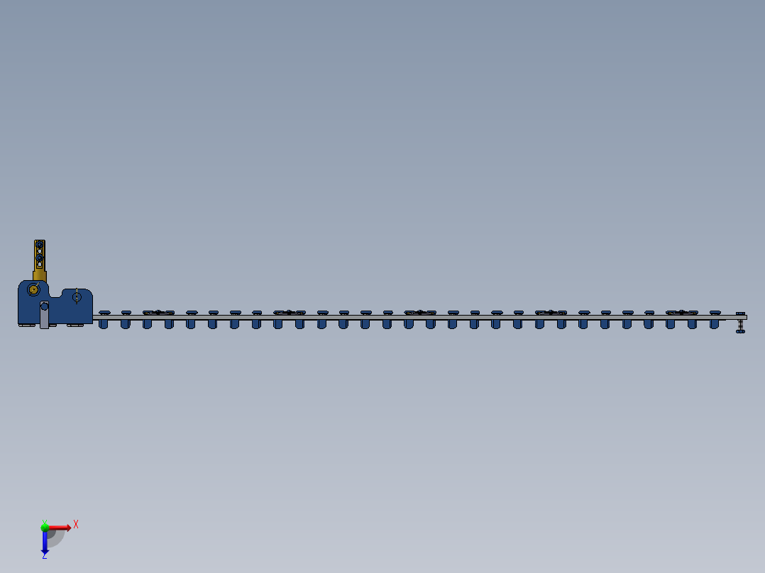 往复切割刀俯视图