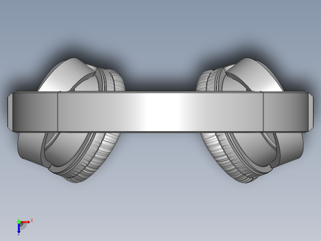 插卡的耳机俯视图