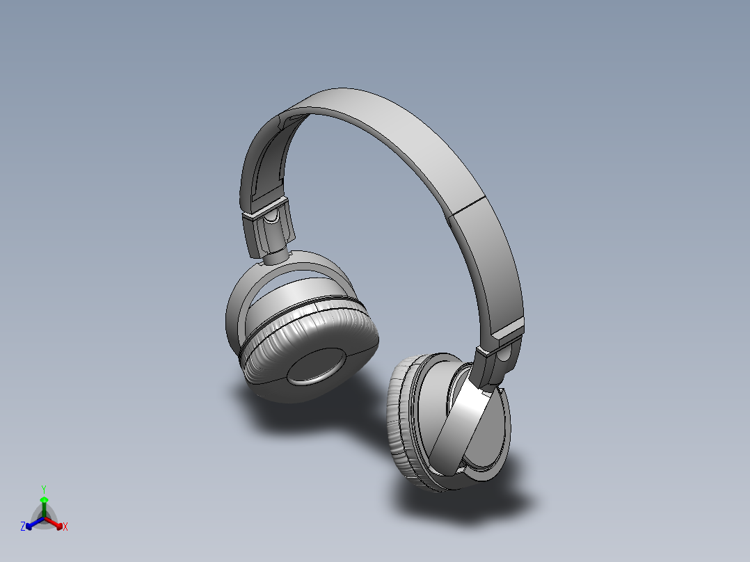 插卡的耳机正等轴测图