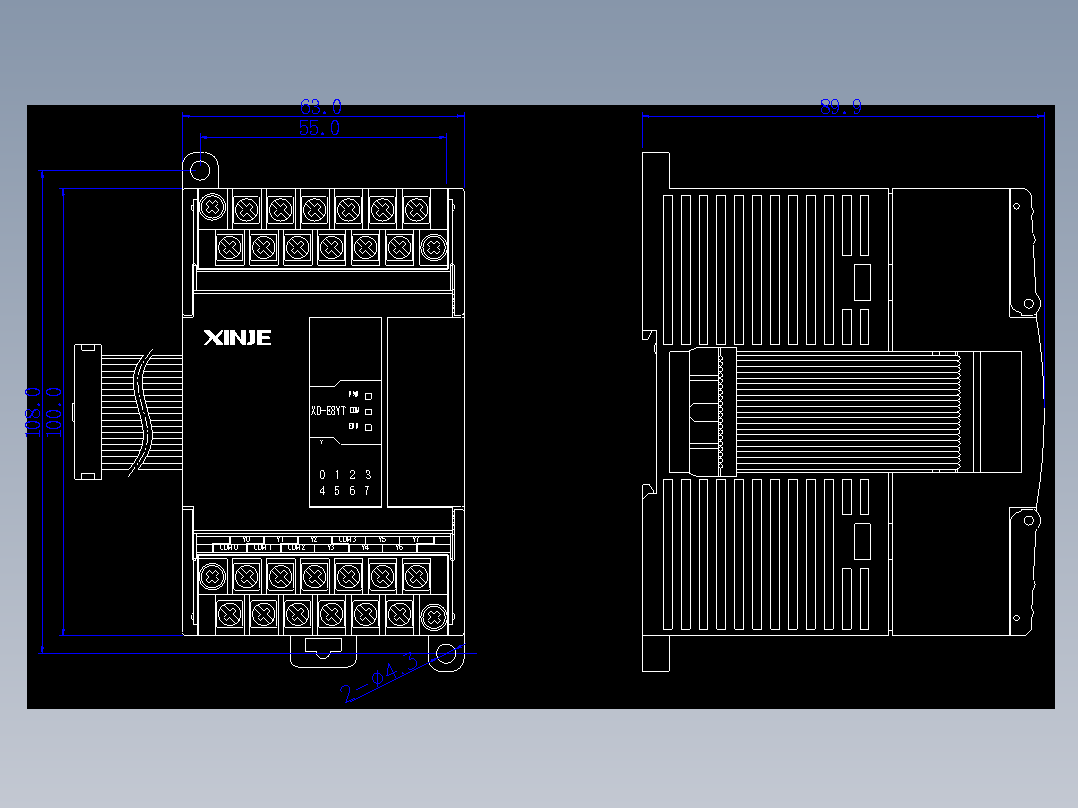 XD-E8YT-外观图（三个指示灯）-220524