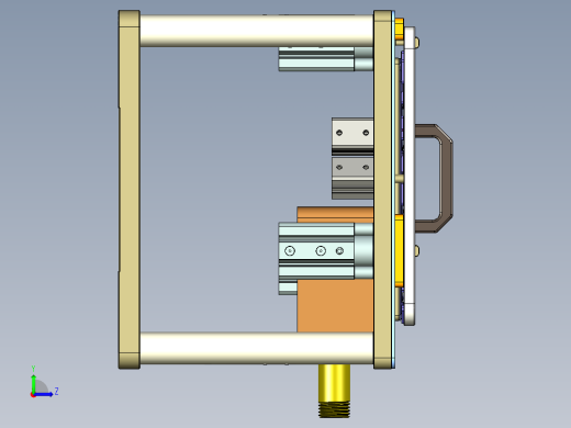 Reacher-C-笔记本CNC工装夹具三维模型CNC4左视缩略图