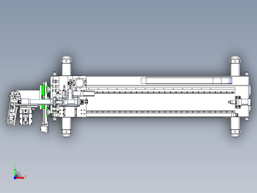 五轴全自动弯管机总图前视缩略图