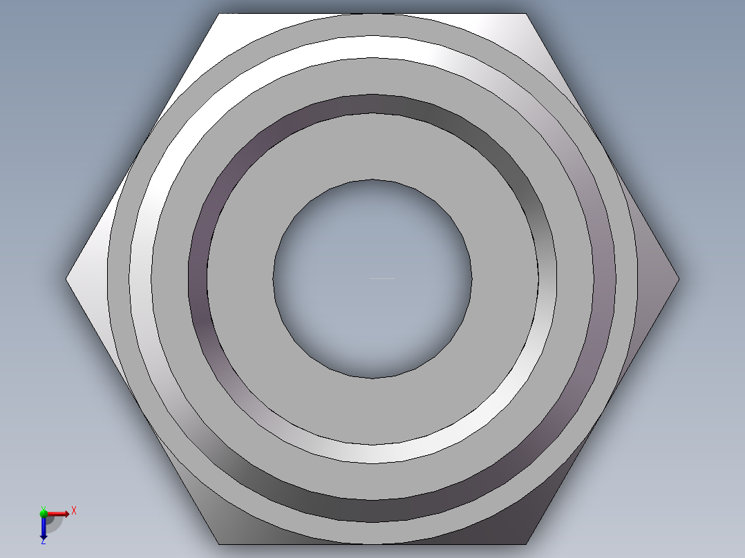 英制锥管螺纹直接头、1CT-22-06SP非标俯视图