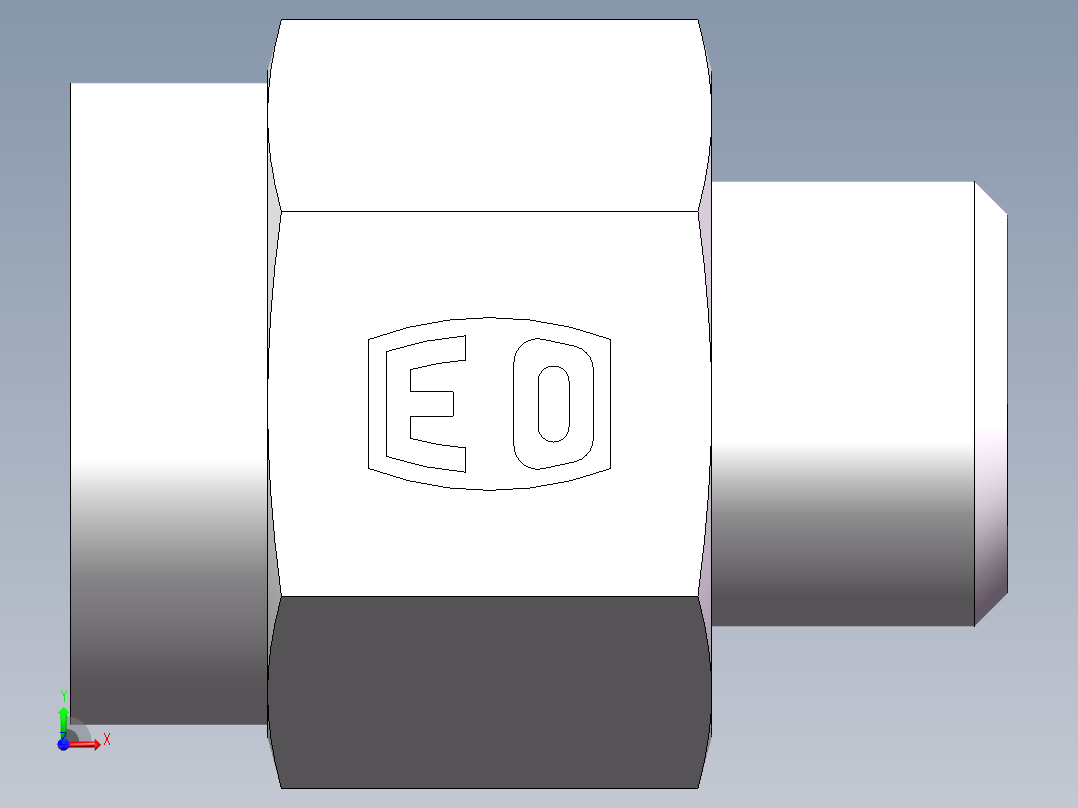 压力表接头-英制螺纹、5CB-18-08GDK前视图