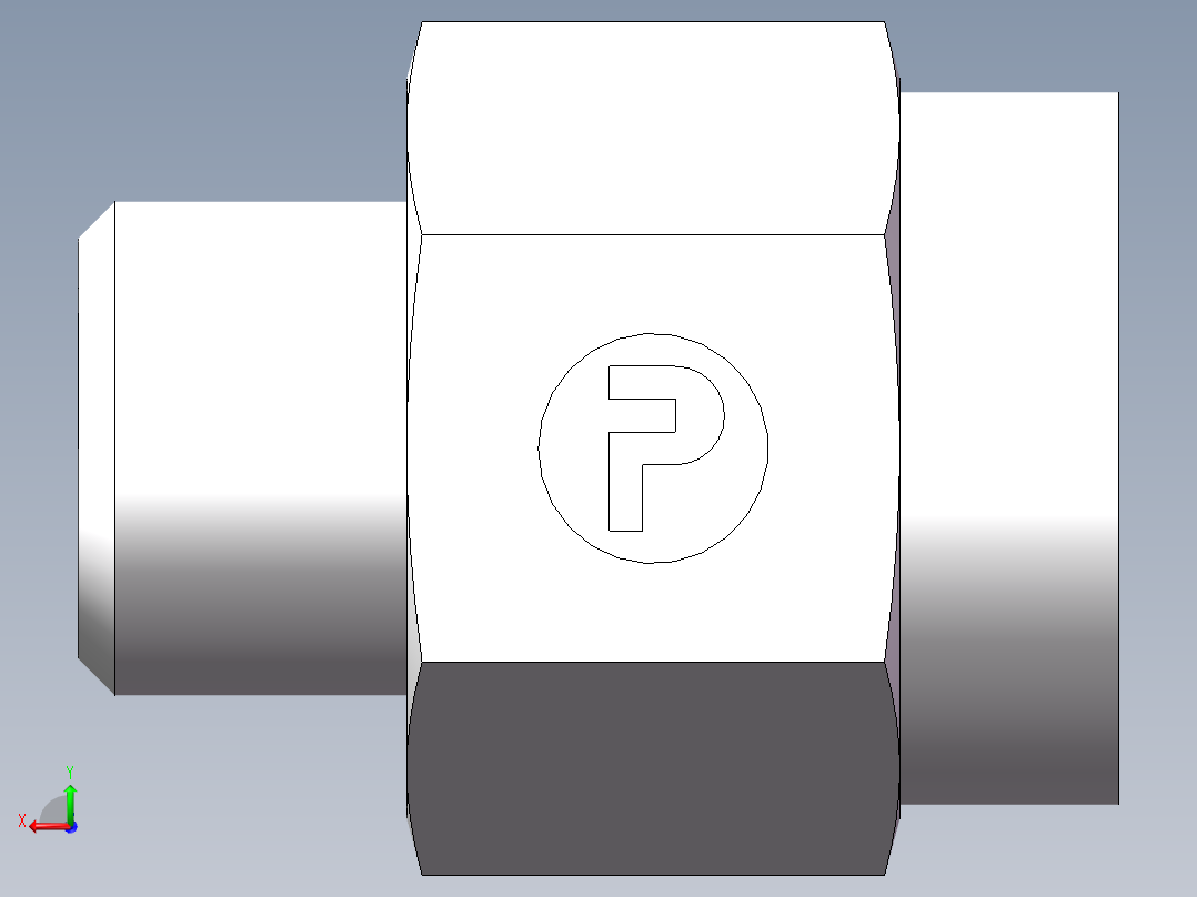 压力表接头-英制螺纹、5CB-18-08GDK后视图