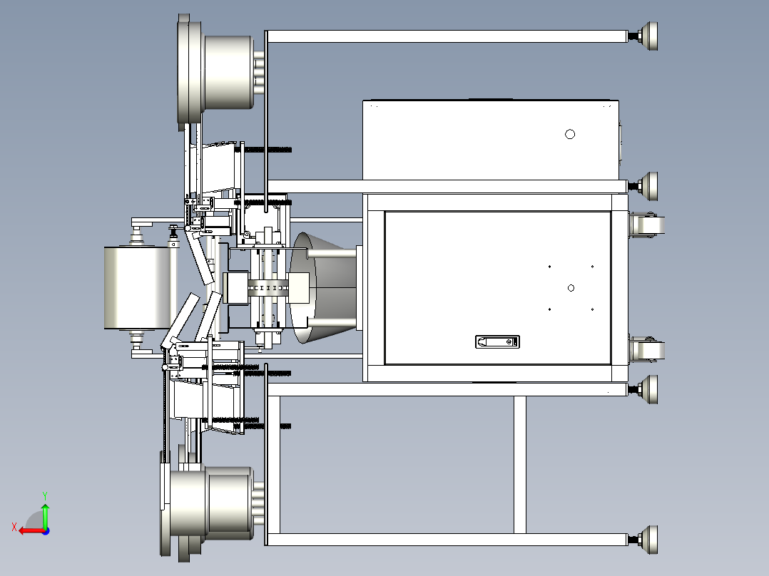 螺丝包装机（8个振动盘送料）后视图