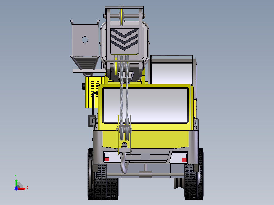 液压汽车起重机前视图