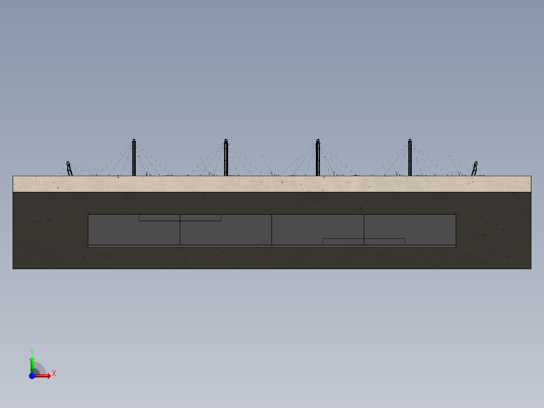 温室、温棚(17)前视图