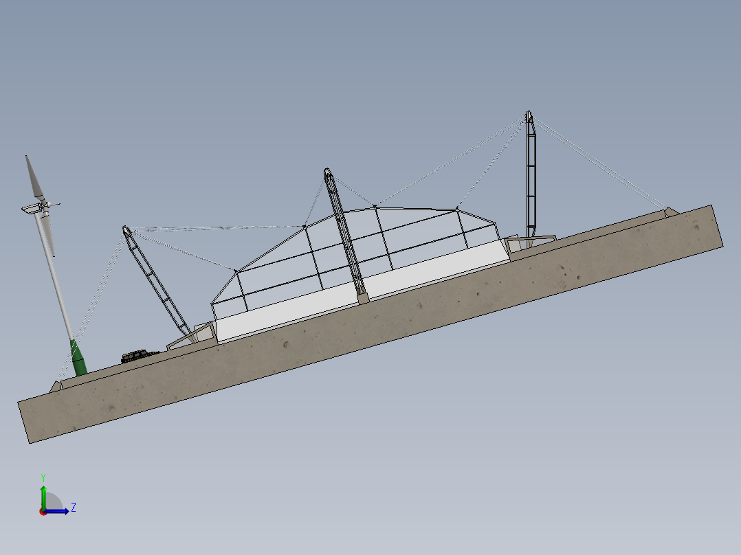温室、温棚(17)左视图