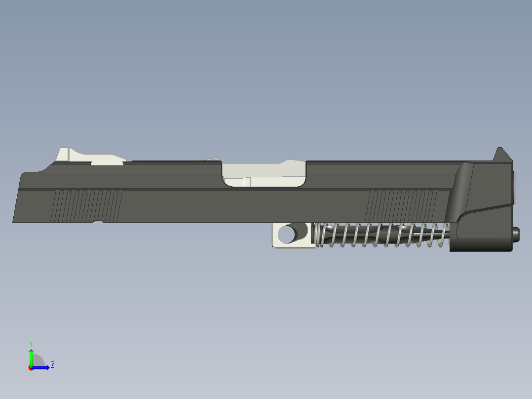 1223-PYa早期，滑动组件左视图