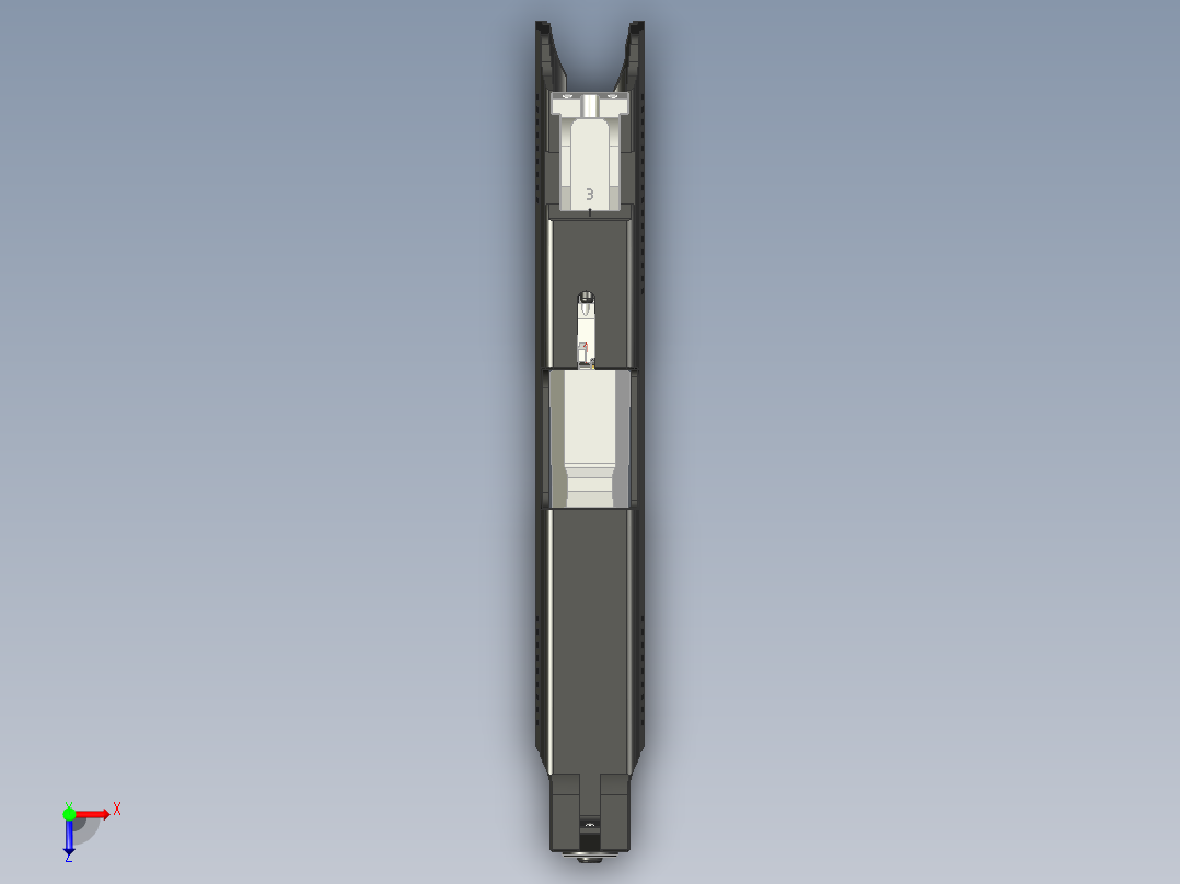 1223-PYa早期，滑动组件俯视图