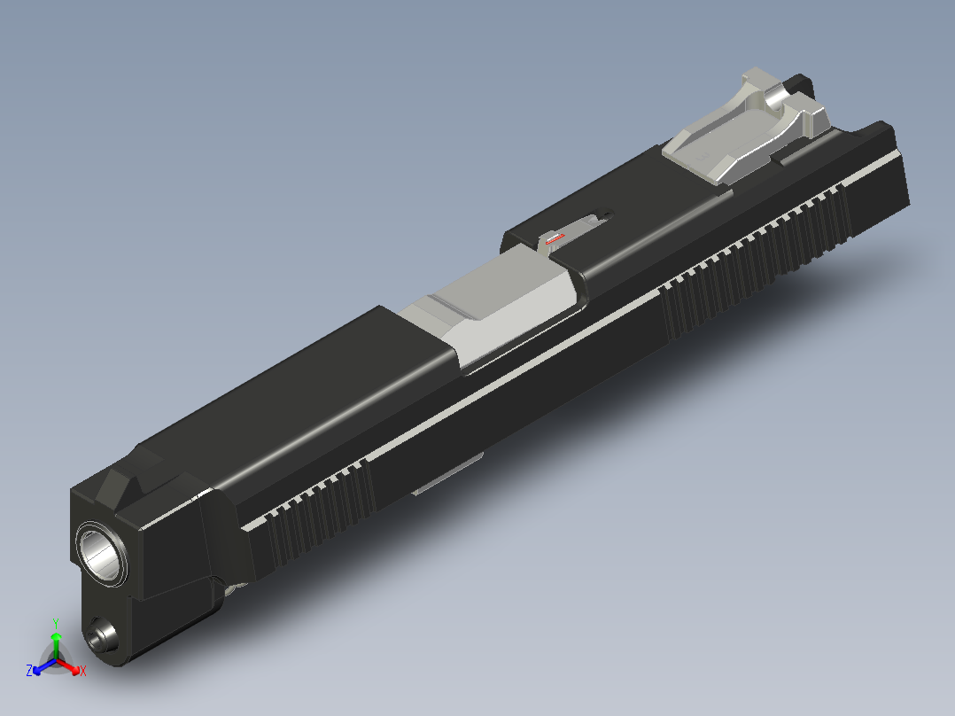 1223-PYa早期，滑动组件正等轴测图