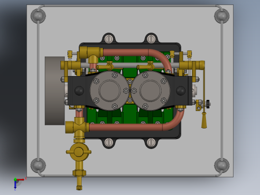 蒸汽机steam-engine-10d-1831-模型格式为 sw igs stp俯视缩略图