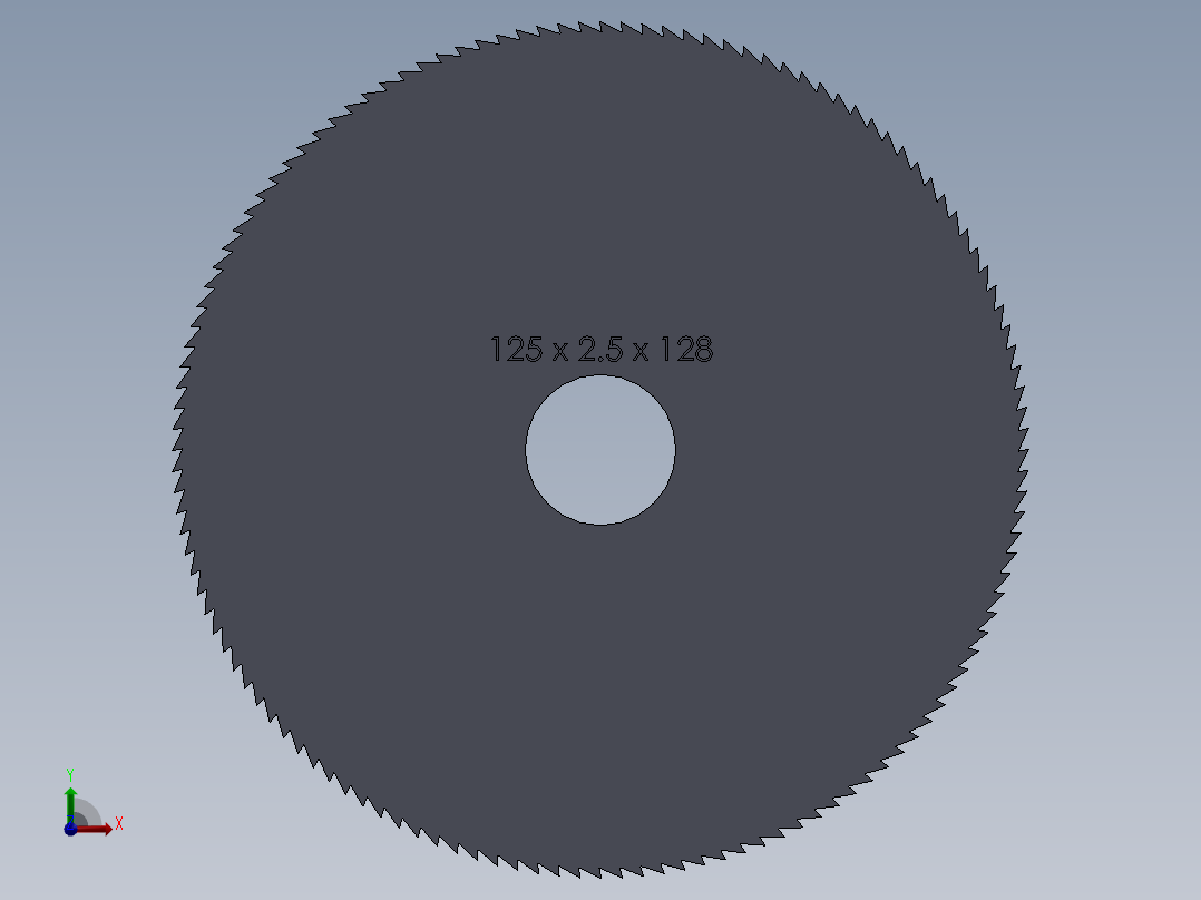 开槽锯刀前视图