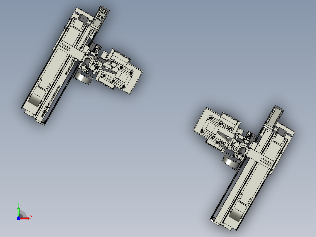 电芯上料机械手组件前视图