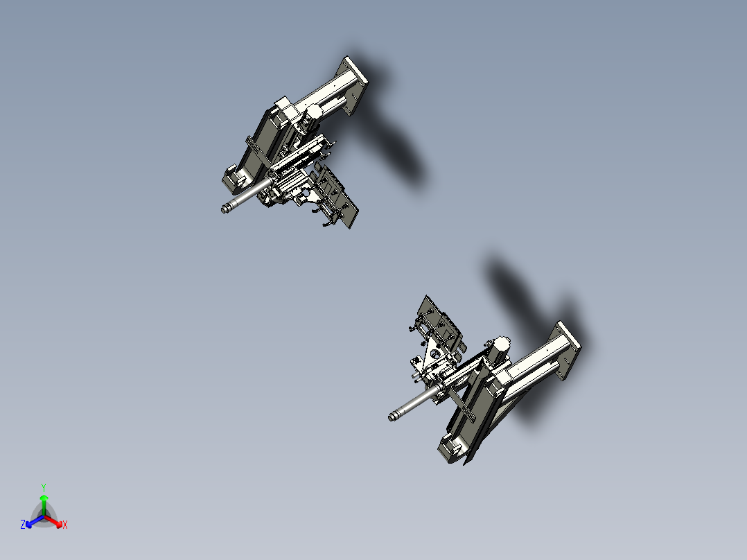 电芯上料机械手组件正等轴测图
