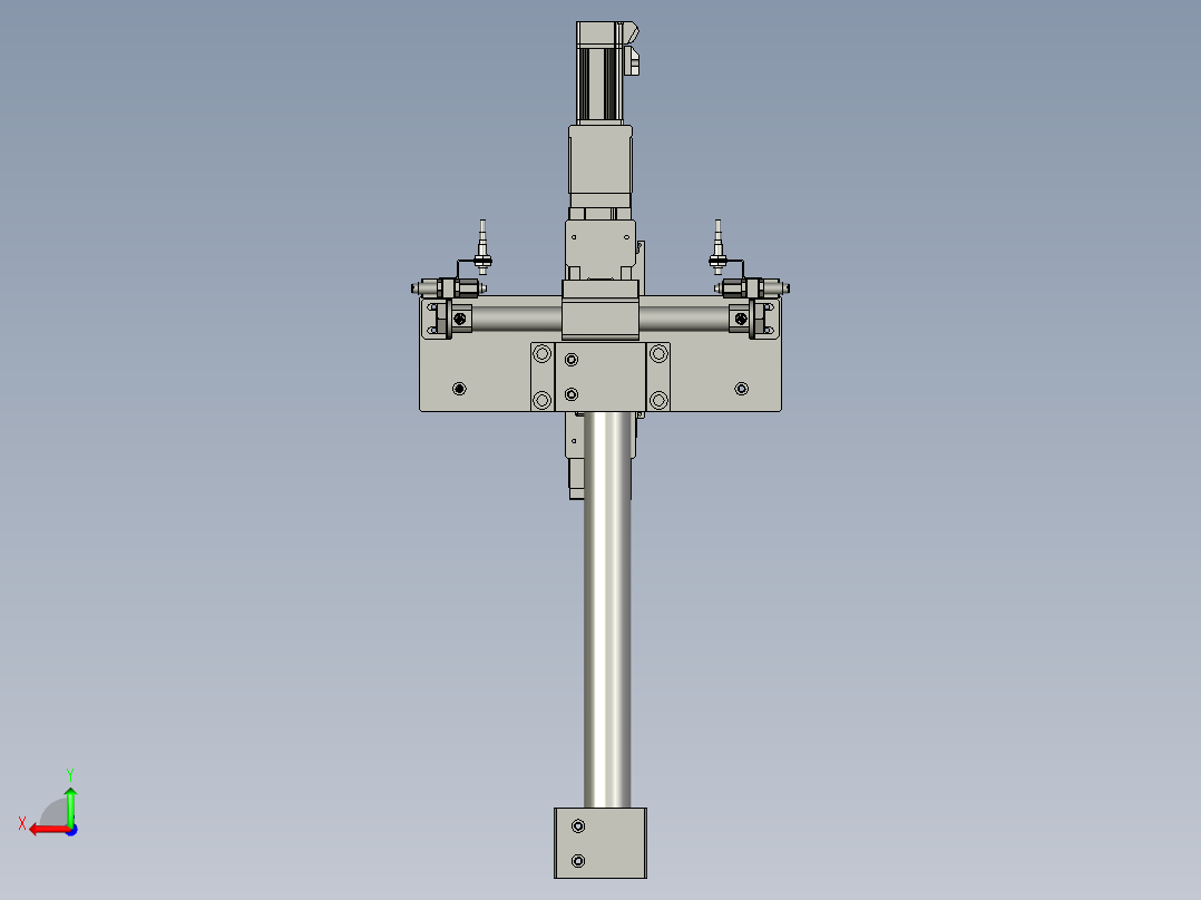 卡簧上料机械手后视图