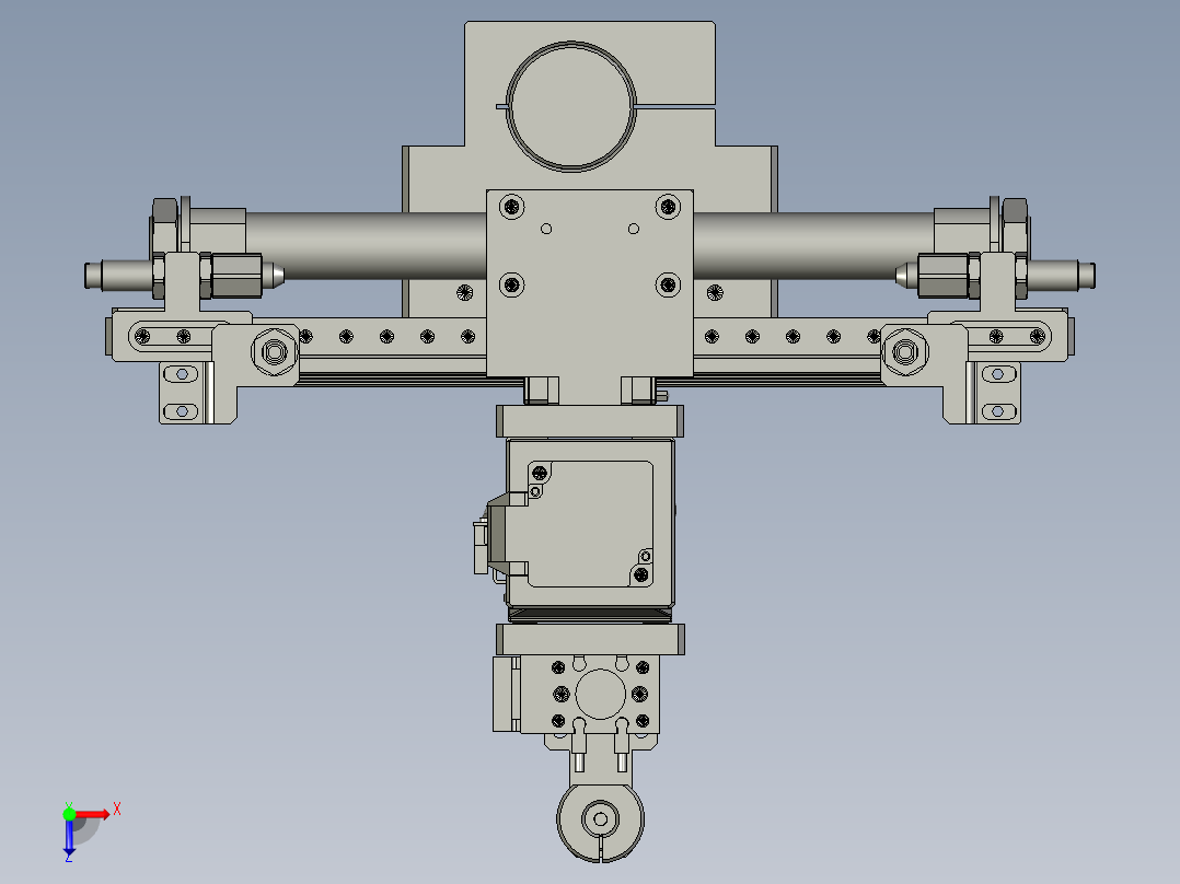 卡簧上料机械手俯视图