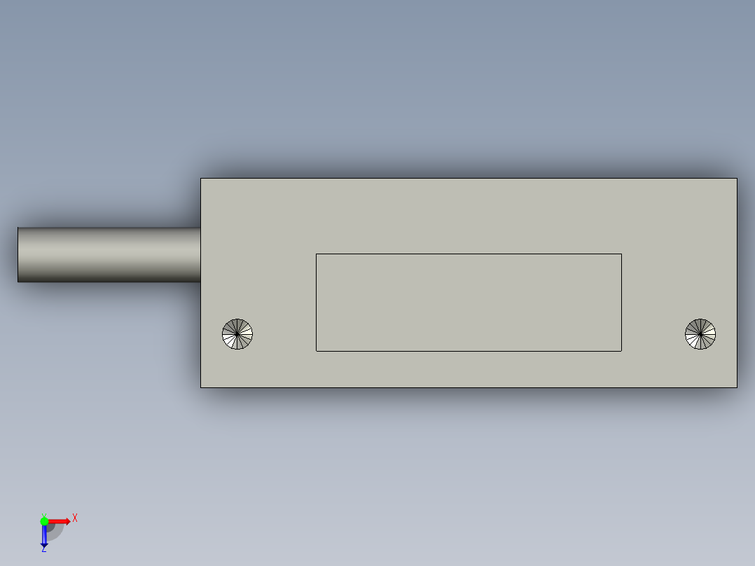 读数头RH100X30D05A-A俯视图