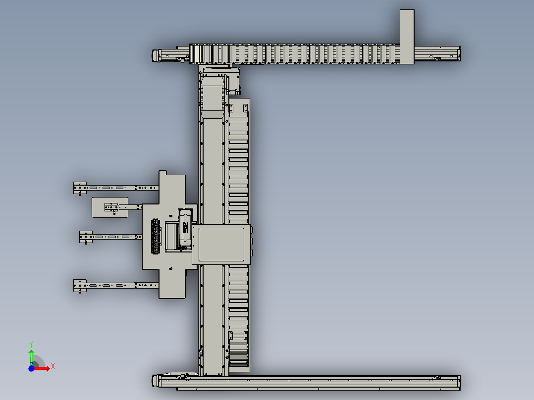 TM2102-04-00A取料3轴组件bb前视图