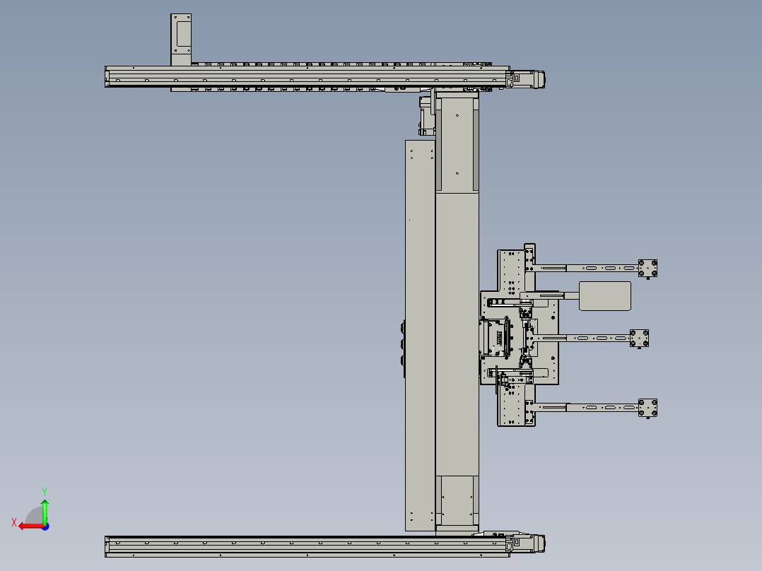 TM2102-04-00A取料3轴组件bb后视图