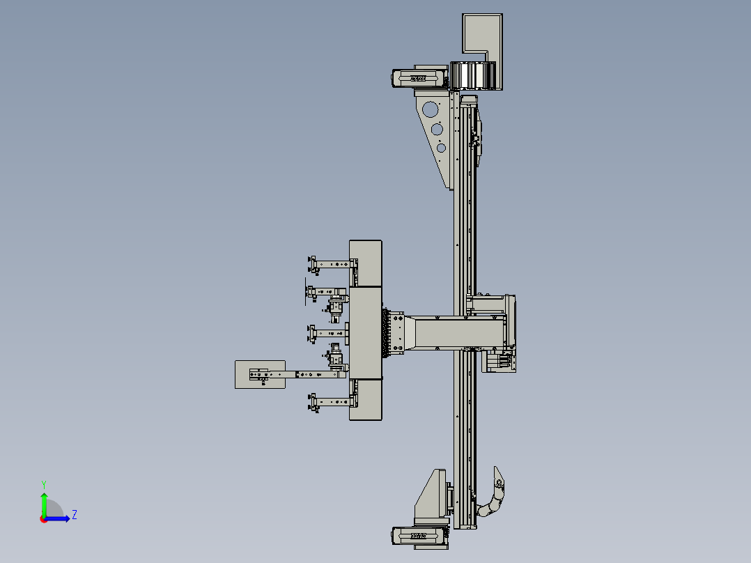 TM2102-04-00A取料3轴组件bb左视图