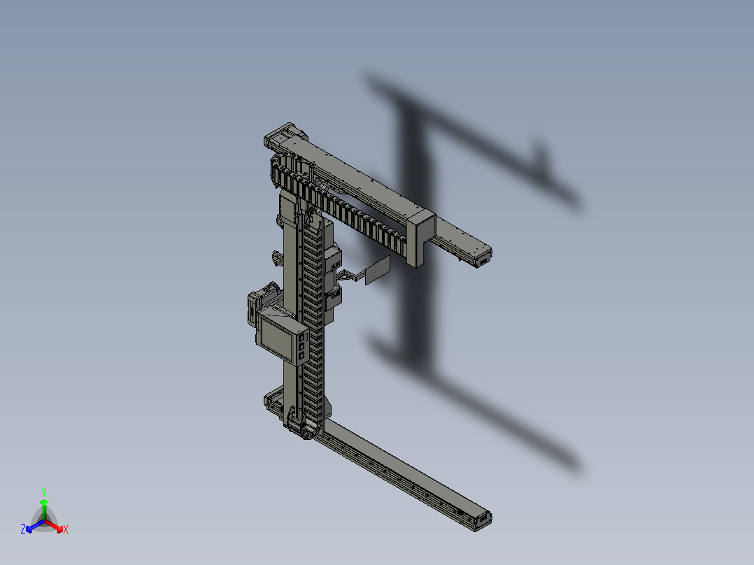 TM2102-04-00A取料3轴组件bb正等轴测图