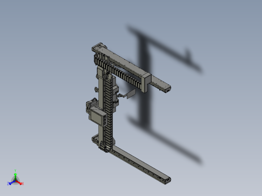 TM2102-04-00A取料3轴组件bb正等轴测缩略图