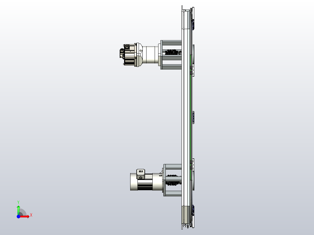V44-800矩形链条环形导轨（型材）前视图