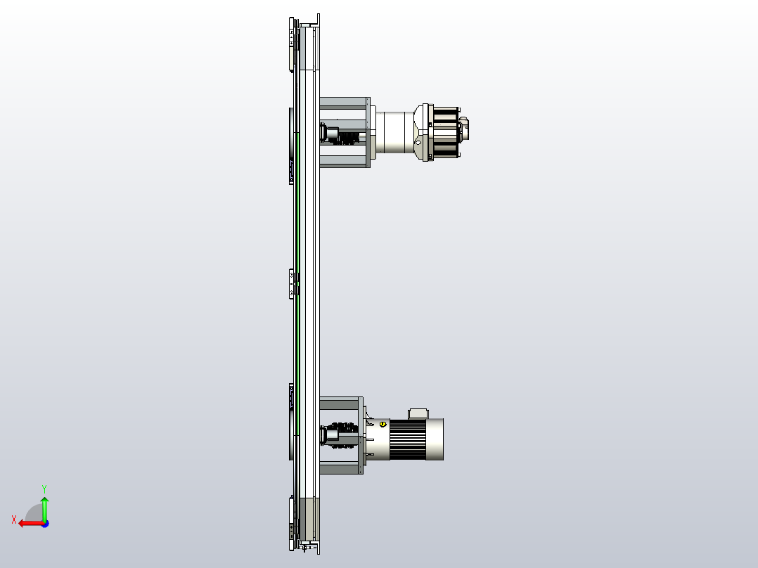 V44-800矩形链条环形导轨（型材）后视图