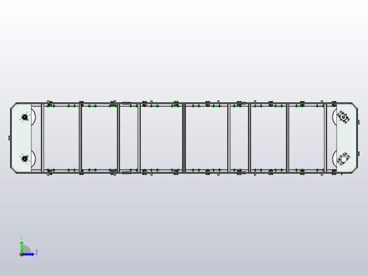 V44-800矩形链条环形导轨（型材）左视缩略图