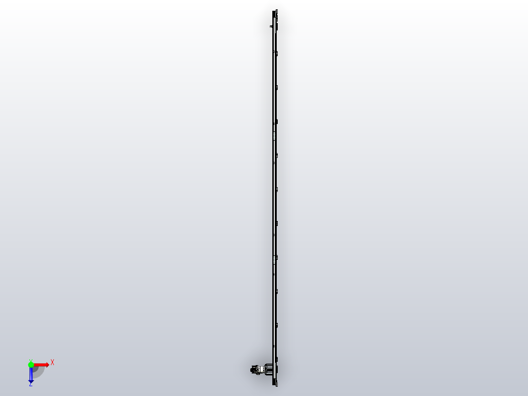 V44-800矩形链条环形导轨（型材）俯视图